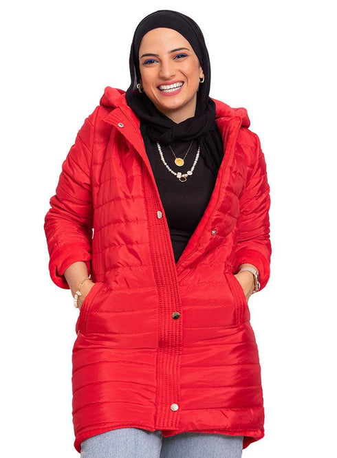 Racing Red L - Double Face Jacket - Khotwh